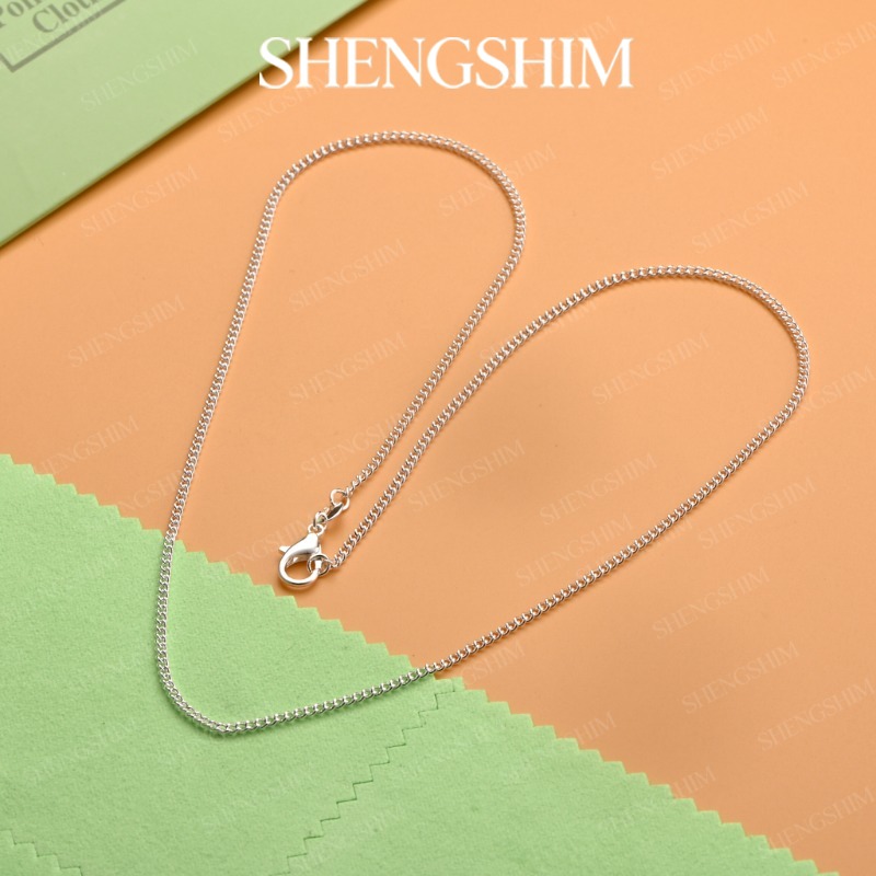 Lobster Clasp Silver - SHENSHIM 925 Sterling Zilver 2MM Curb