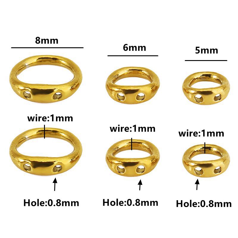 30 stuks 5/6/8mm RVS kralenben - Jewelry Making At Home recensie en prijs